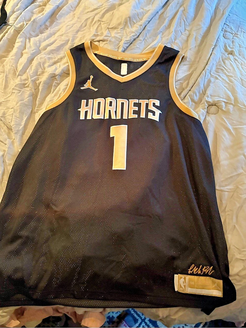 NBA Jordan LaMelo Ball Charlotte Hornets Swingman Jersey Size 56 L this is a sti